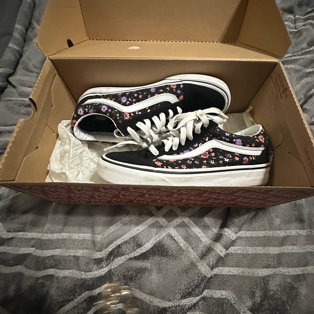 Vans Floral Black Sneakers